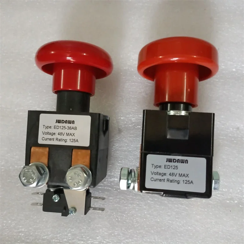 

Replace Albright ED125 ED125-34 ED-125 125A Emergency Button Stop Disconnect Switch Forklift Pallet Truck Golf Cart Accessories