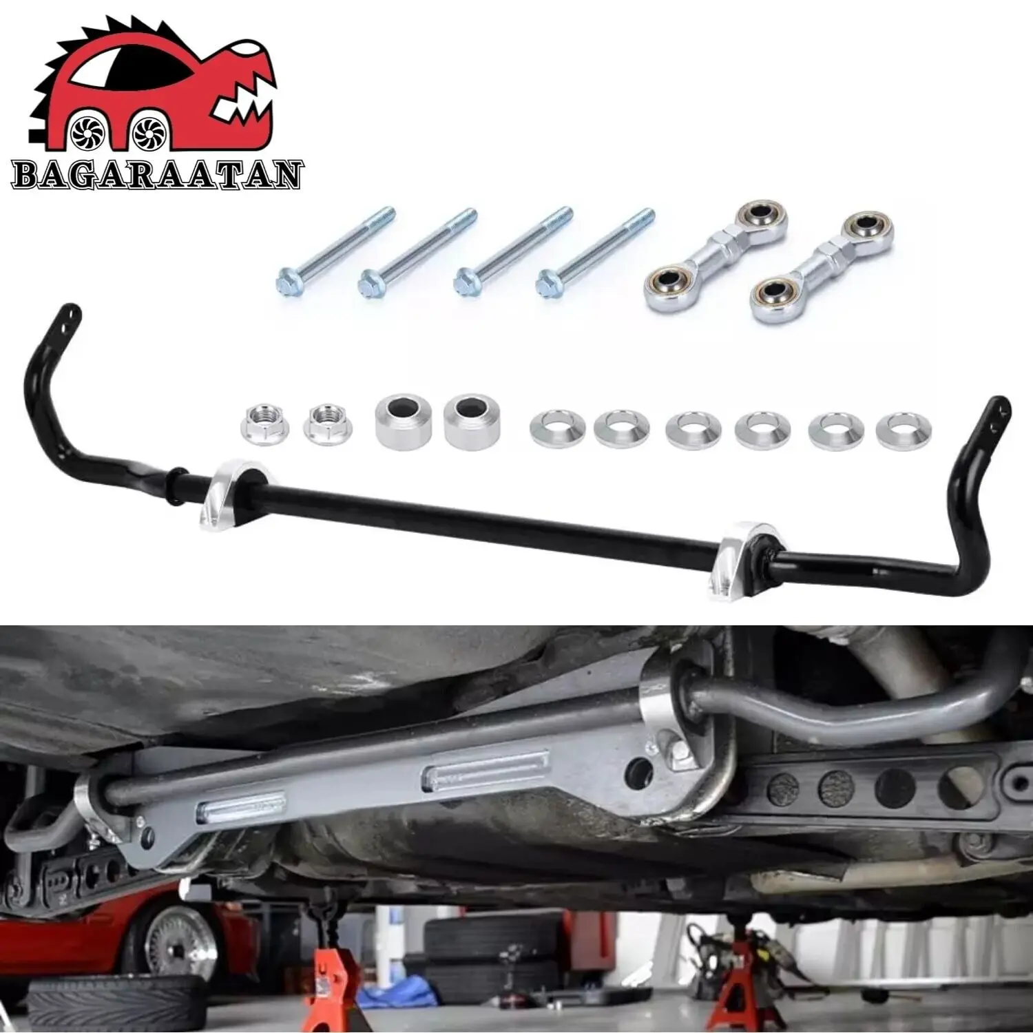 performance accesorios auto  24mm Rear Sway Bar End Link Kit for 92-00 Honda Civic 94-01 Acura Integra DC2