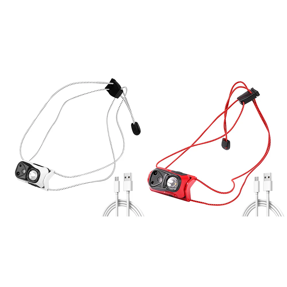 Faro da corsa portatile Lampada frontale a LED ricaricabile Torcia da lavoro da campeggio Torcia frontale Forniture per ciclismo all'aperto