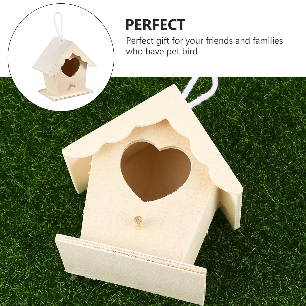 

Wooden Birdhouse Outdoor Decorative Feeder Durable Safe Premium Material Creative Chic Design Perfect Gift for Bird Lovers