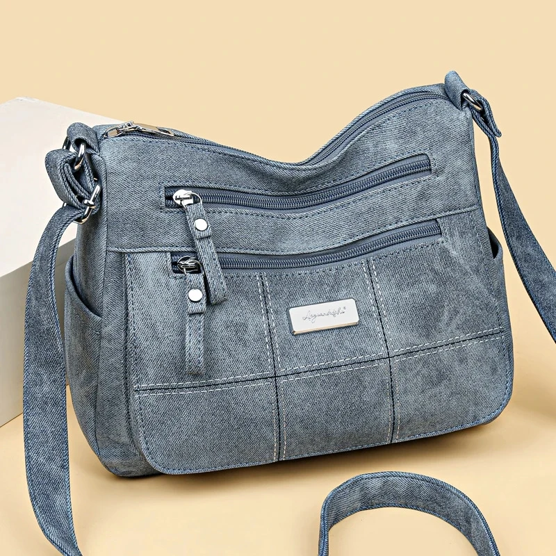 Damen Canvas Umhängetasche Mode Multifunktionale Outdoor Umhängetasche Damen Pendler Große Kapazität Umhängetasche Umhängetasche – Detail 15