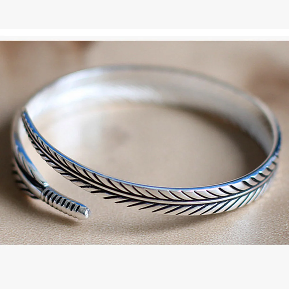 

White Copper Bracelet Stretch Bangle For Women Jewelry Gift Birthday Anniversary Christmas Graduation Party