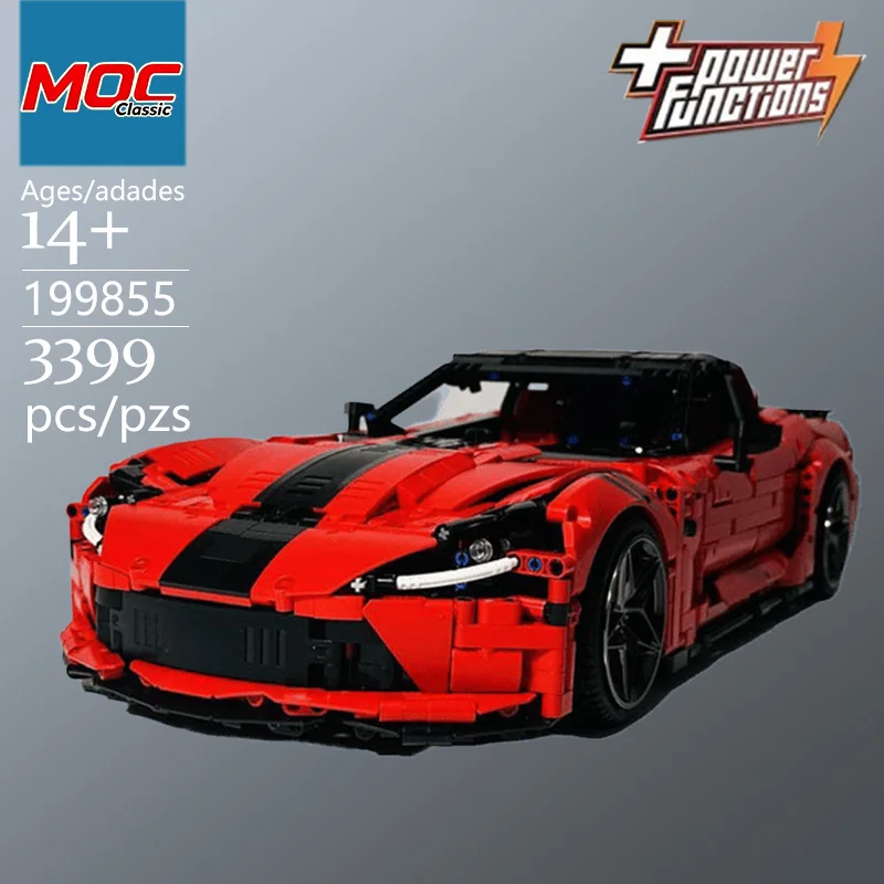 Specially Customized MOC Classic Supercar C7 Technic Model - Trendy Educational Toys, Top Choice Gift for Casual Building Games