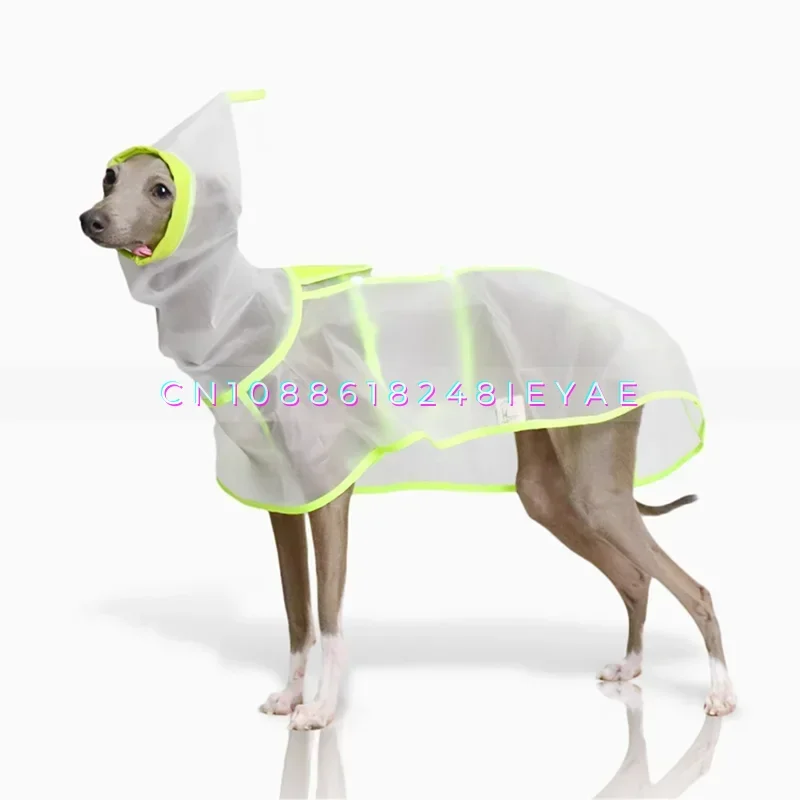 Transparent Light Pet Raincoat Small Dog Clothes Whippit Italian Greyhound Clothes Dogs Accessories  Ropa De Perro