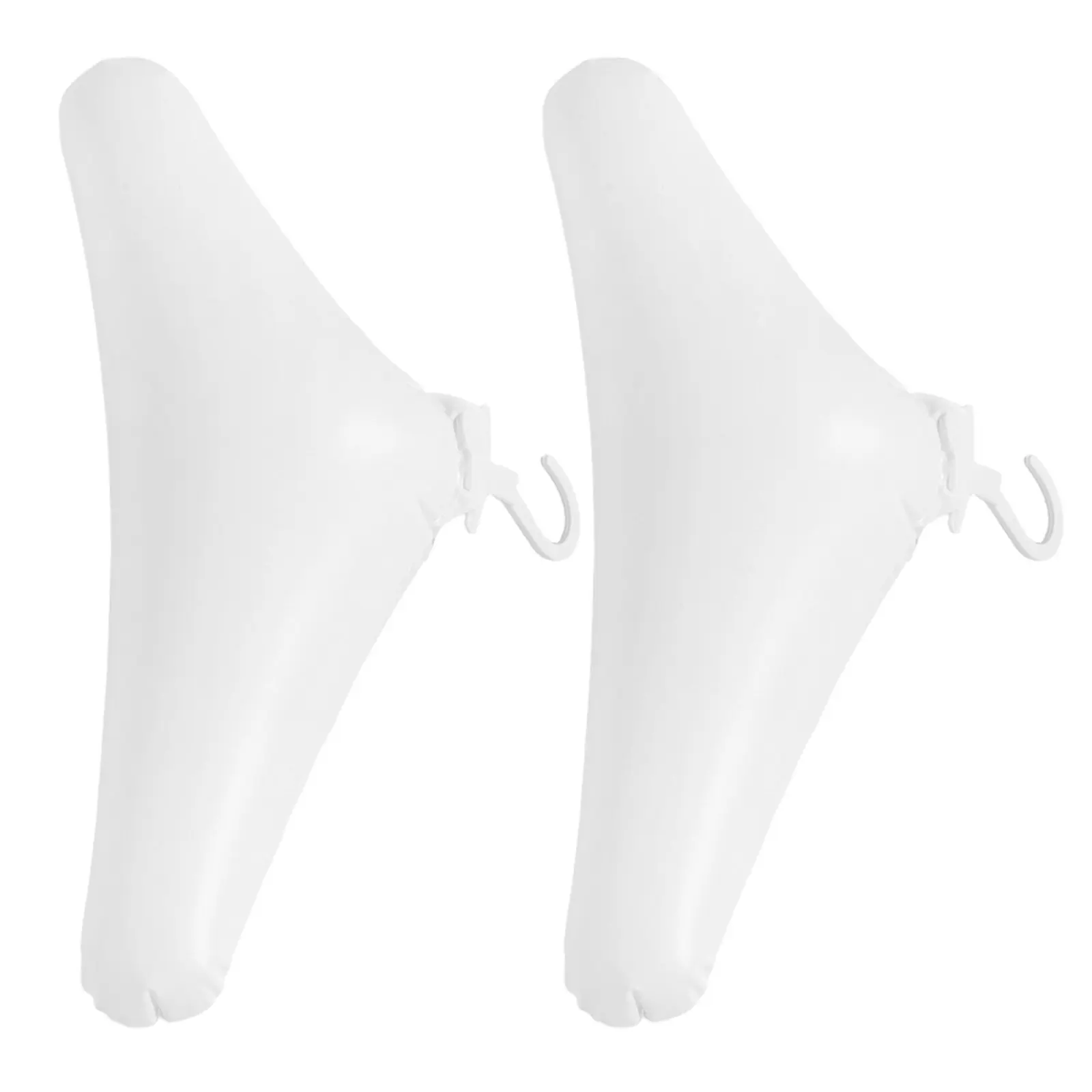 2Pcs Inflatable Clothes Hangers Portable Foldable Travel Hangers Up Drying Rack Anti-Slip Hook Rounded Shoulder Space