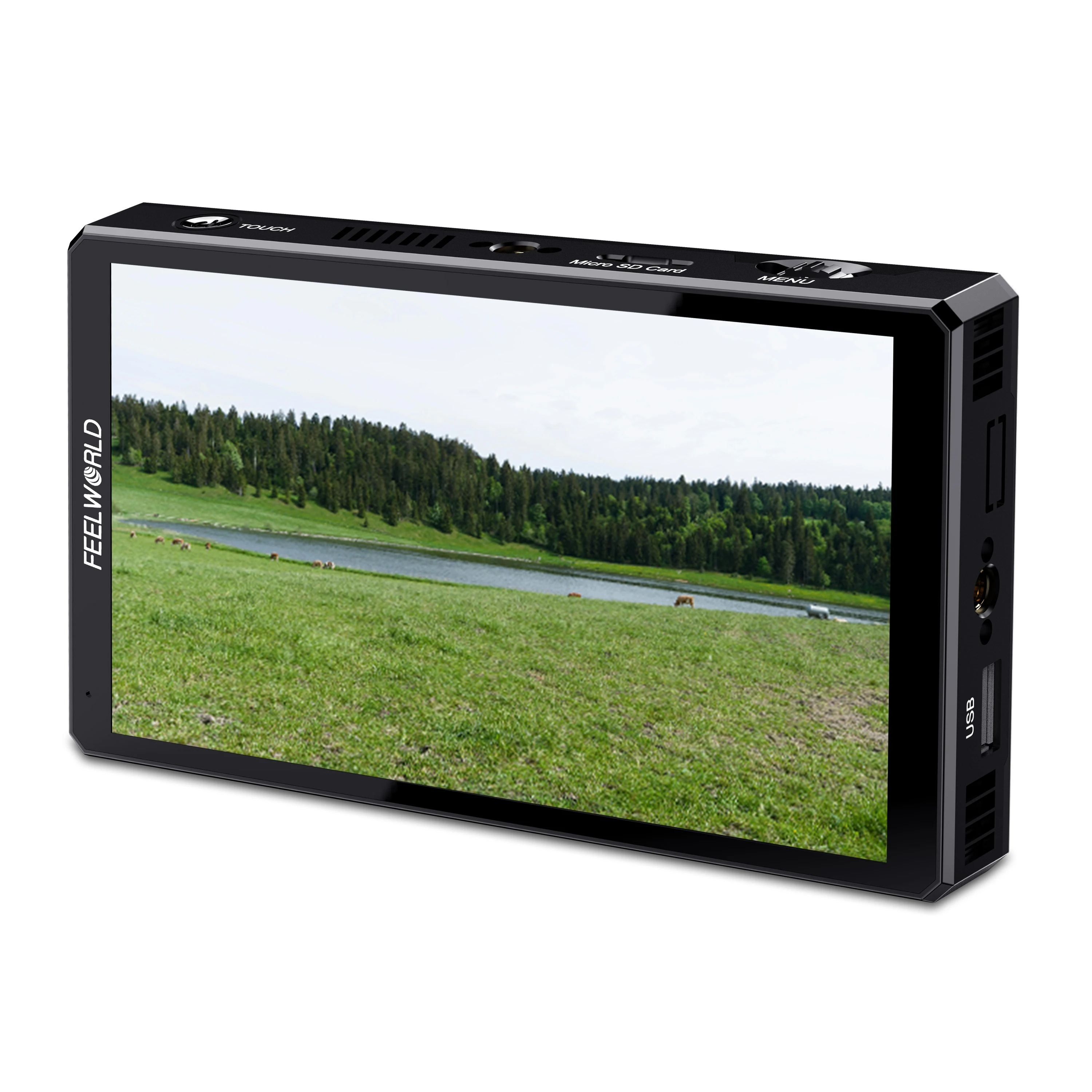 

FEELWORLD CUT6S 6-inch IPS Display 450nits FHD Touch Screen Camera Monitor Recorder FHD IPS 4K HDMI 3G-SDI Dslr Field Monitor