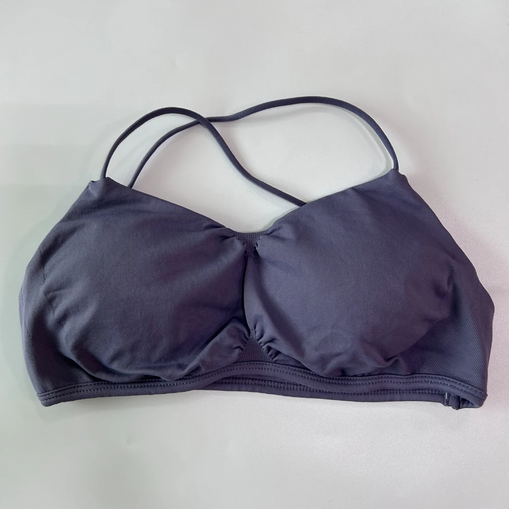 Pericic Nahtloser Sport-BH für Damen, Kreuzgurt-Rücken, Yoga-BH, V-förmig, gepolstert, Gym-Top, Yoga-Unterwäsche, Fitness-Workout-Kleidung – Detail 11