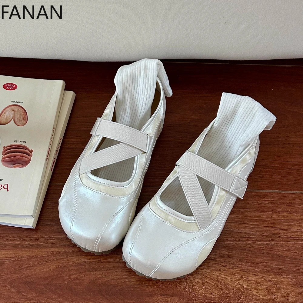 

Женские туфли на плоской подошве, новинка 2023 года, летние балетки Мэри Джейн, повседневные кроссовки на низком каблуке, удобные кроссовки-лодочки