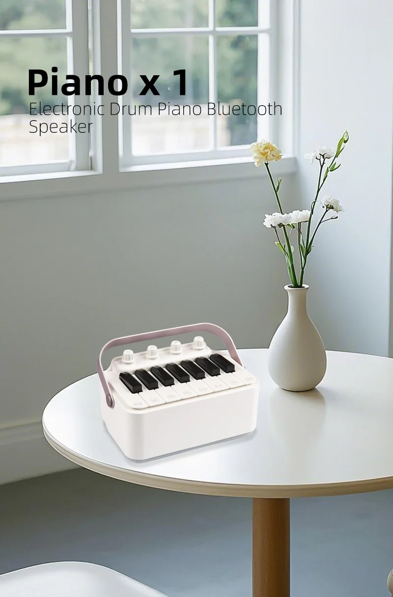 

KOKKO Electric Guitar Amp Speaker Portable Bluetooth Speakers With Electronic Drum Electronic Piano Function with Led Rgb Light