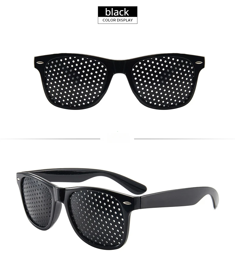 Anti-myopia Astigmatism Glasses Vision Correction Fatigue Pin Hole Glasses with Holes for Men Women Eyesight Improvement Eyewear