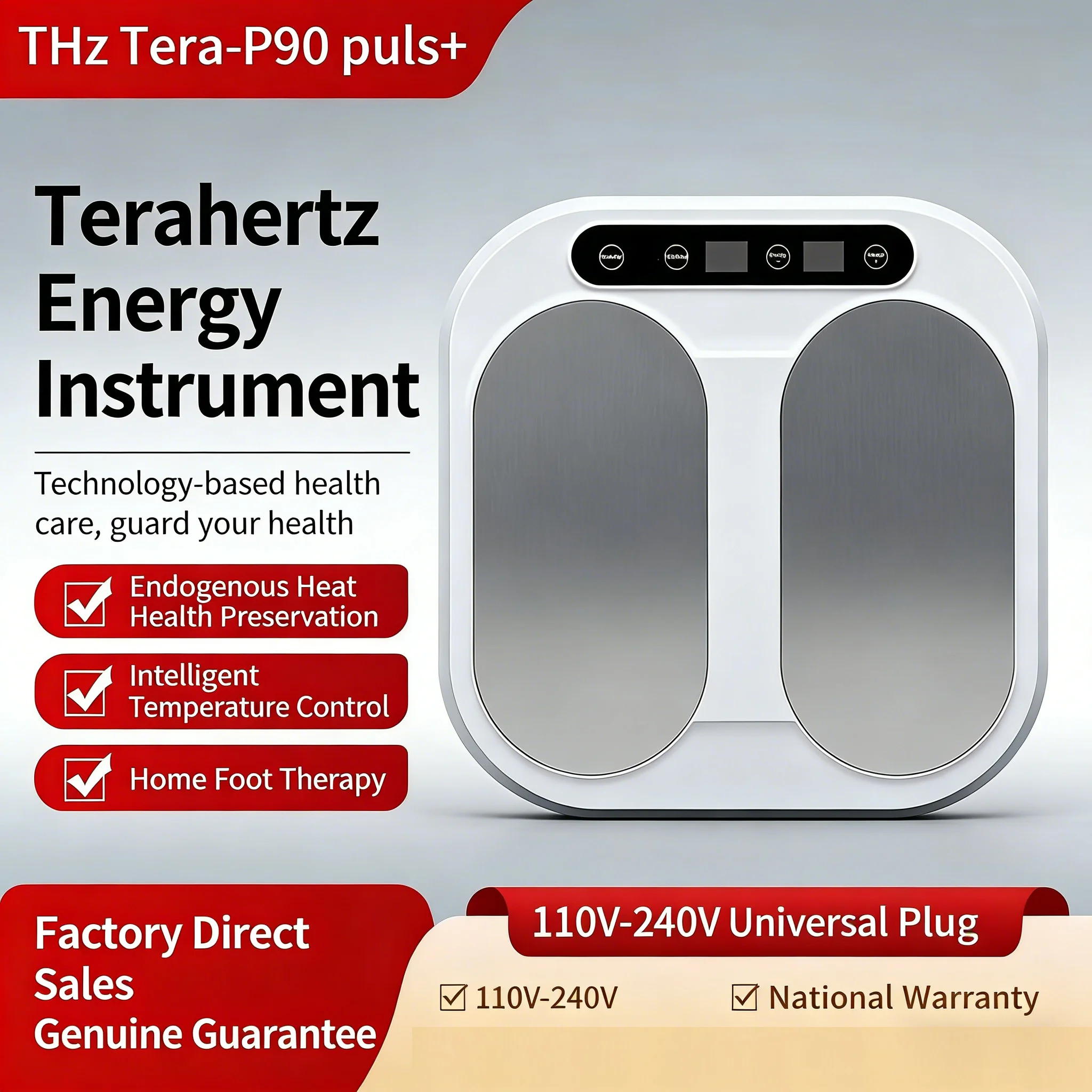 

Самый продаваемый в мире терагерцовый массажер для ног Thz Tera-P90, улучшенная версия 2026 года, для здоровья и физиотерапии, 10 уровней