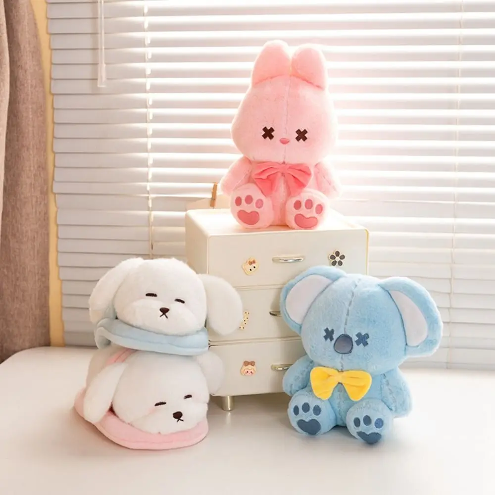 Neue Kaninchen-Tier-Hausschuhe, superweiche Kuscheltiere, flauschiges Koala-Wurfkissen für Jungen und Mädchen
