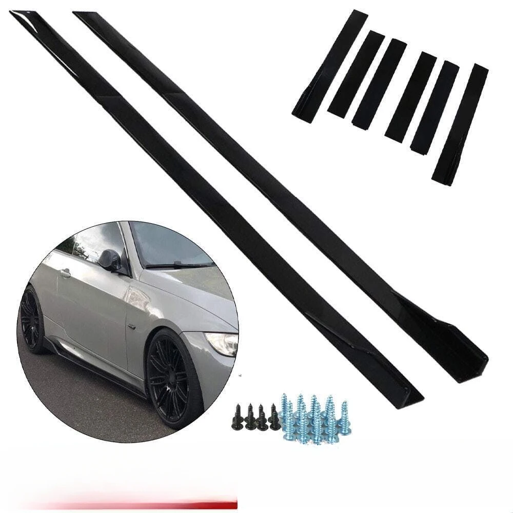 

Universal Fit Car Sedan Coupe 78.7" Glossy Side Skirt Extension Rocker Panel Lip United States