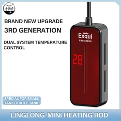 FishTank Heating RodAutomatic Constant Temperature Mini Heating Rod Low Power Saving Low Water Level Temperature Control Heater