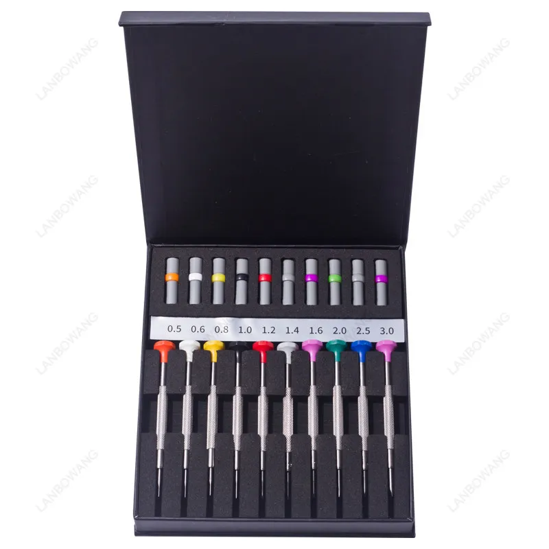 Stainless Steel Mini Flat‑Head Screwdriver Set Precision Driver For Watch Eyeglass Cellphone Repair Tools