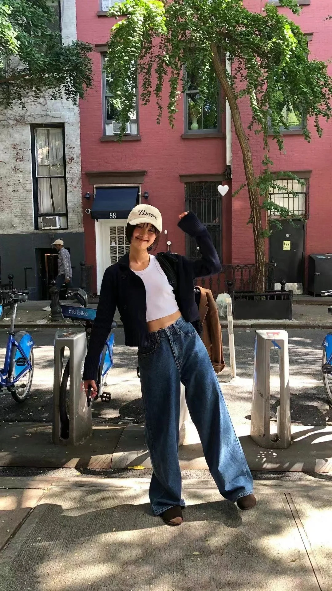 High Waist Loose Fit Straight Leg Jeans Wide Leg Long Pants Fall Season Women's Premium Denim High Waist Long Trousers