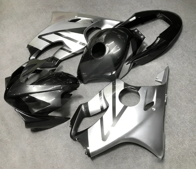 NEW ABS Fairings Kits Fit For CBR600 F4i 2004 2005 2006 2007 04 05 06 07 Bodywork Set Custom Black Grey