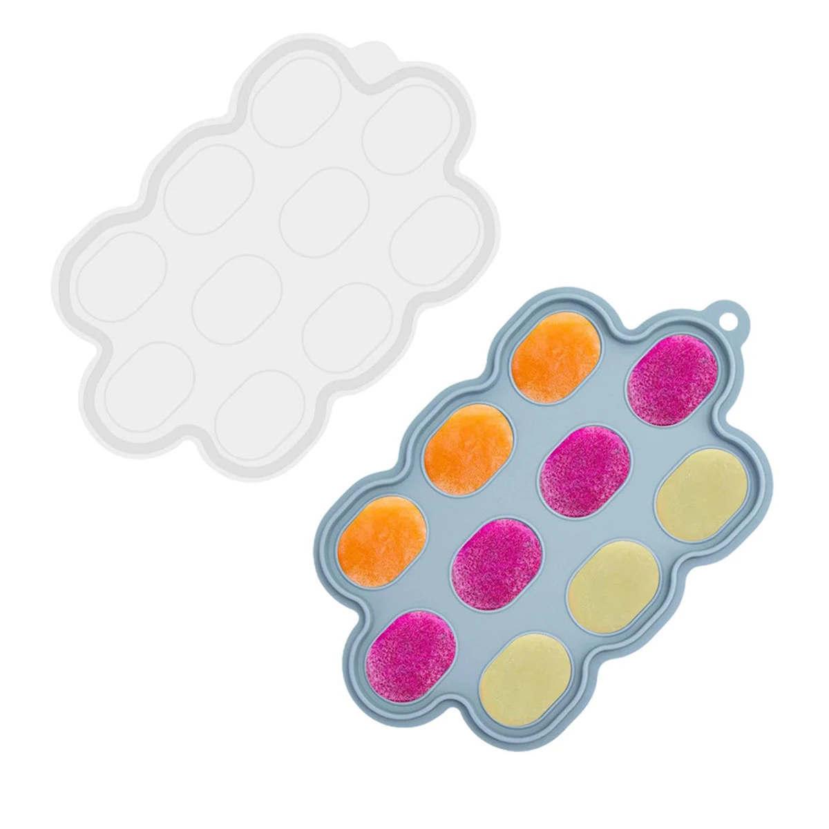 

Силиконовая сетка с маленьким отсеком для льда, кормушка для фруктов и овощей, форма для льда, кухонные принадлежности