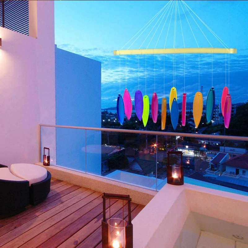 

Leaf Wind Silicone Mold Epoxy Resin Mould Windchime Pendant Casting Tool for Home Garden Yard Front Porch Decorations