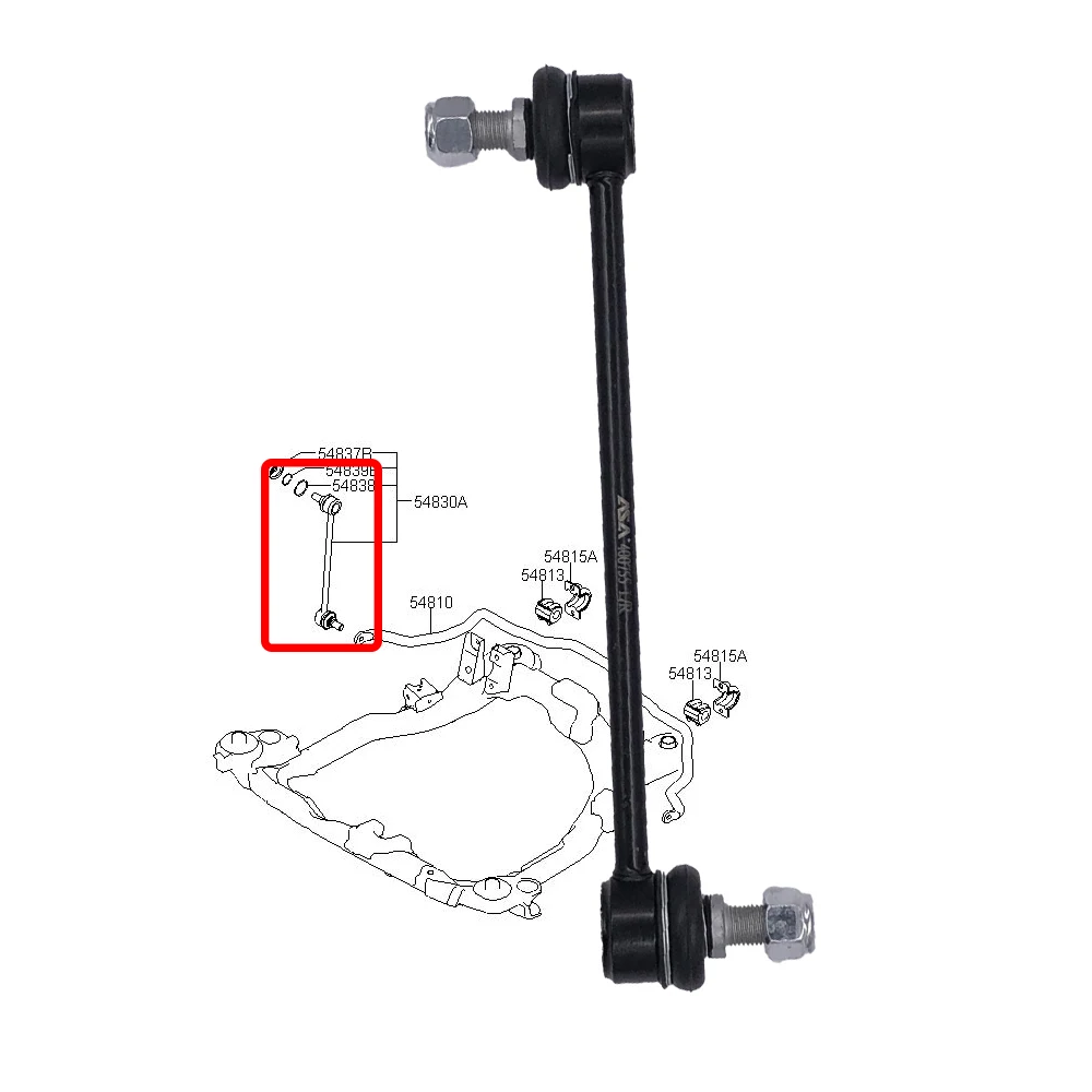 

Тяга переднего стабилизатора левая/правая для HYUNDAI TUCSON JM 2004-2019 KIA SPORTAGE II 2004-2011 54830-2E100 548301F000
