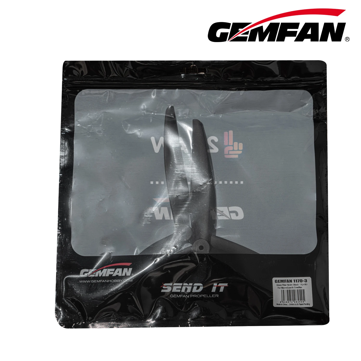 2 Pair Gemfan 1170 11X7X3 3-Blade 11inch Glass Fiber Nylon Propeller CW CCW Cinelifter Macro Quad Props LR8 RC FPV X-Class Drone