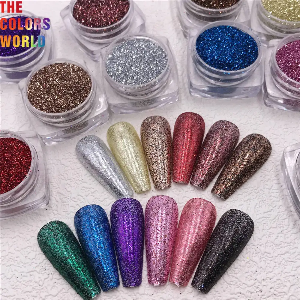 TCT-766 Winter Deep Colour Nails And Hair Glitter Powder Sparkly Metallic Luster Hexagon Winter Decorations Paillette DIY Design