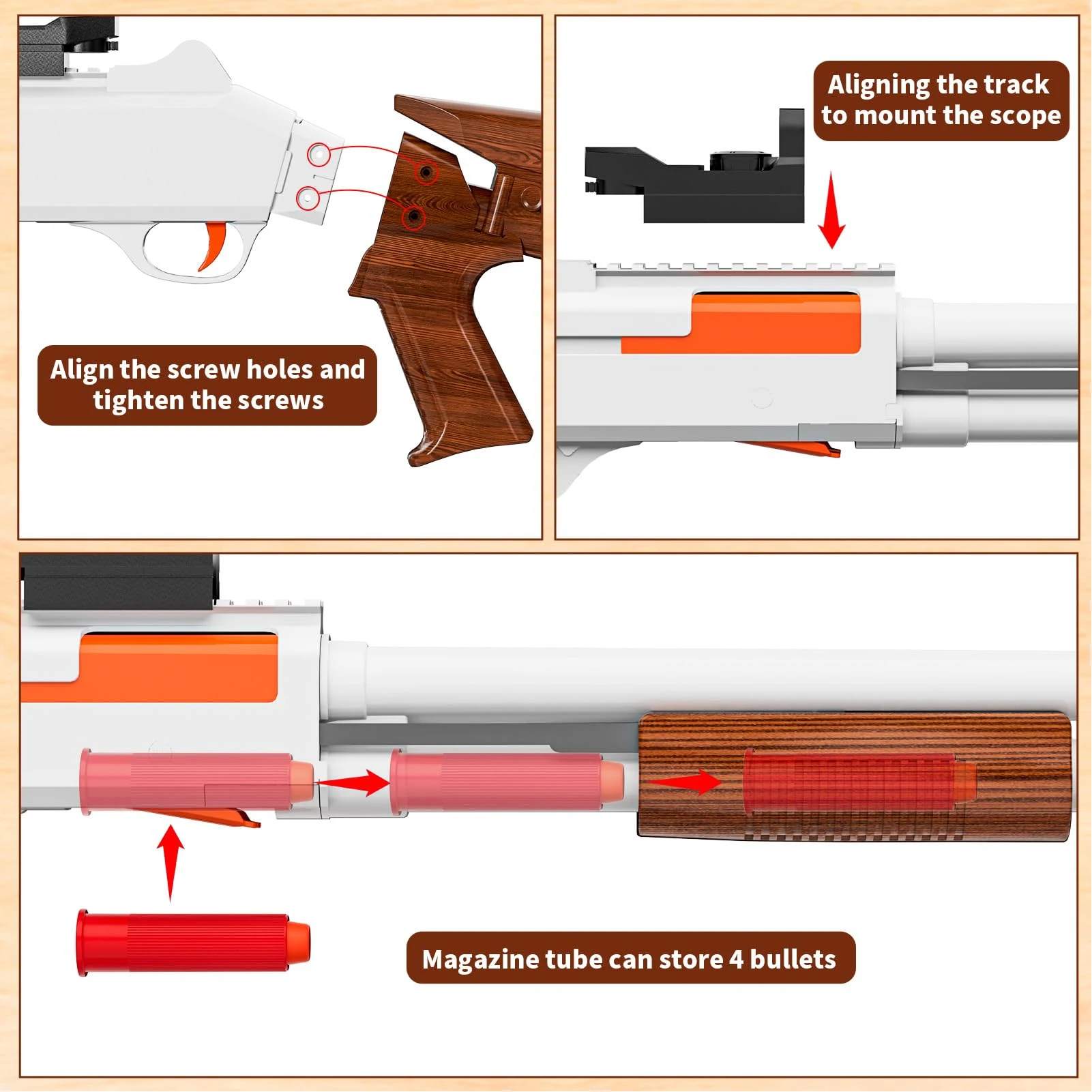 Xm1014 Soft Bullet Shotgun Spielzeug Shotgun Shooting Spielzeug modelle mit leeren Shell Auswurf Design für Jungen & Kinder Weihnachts geschenke