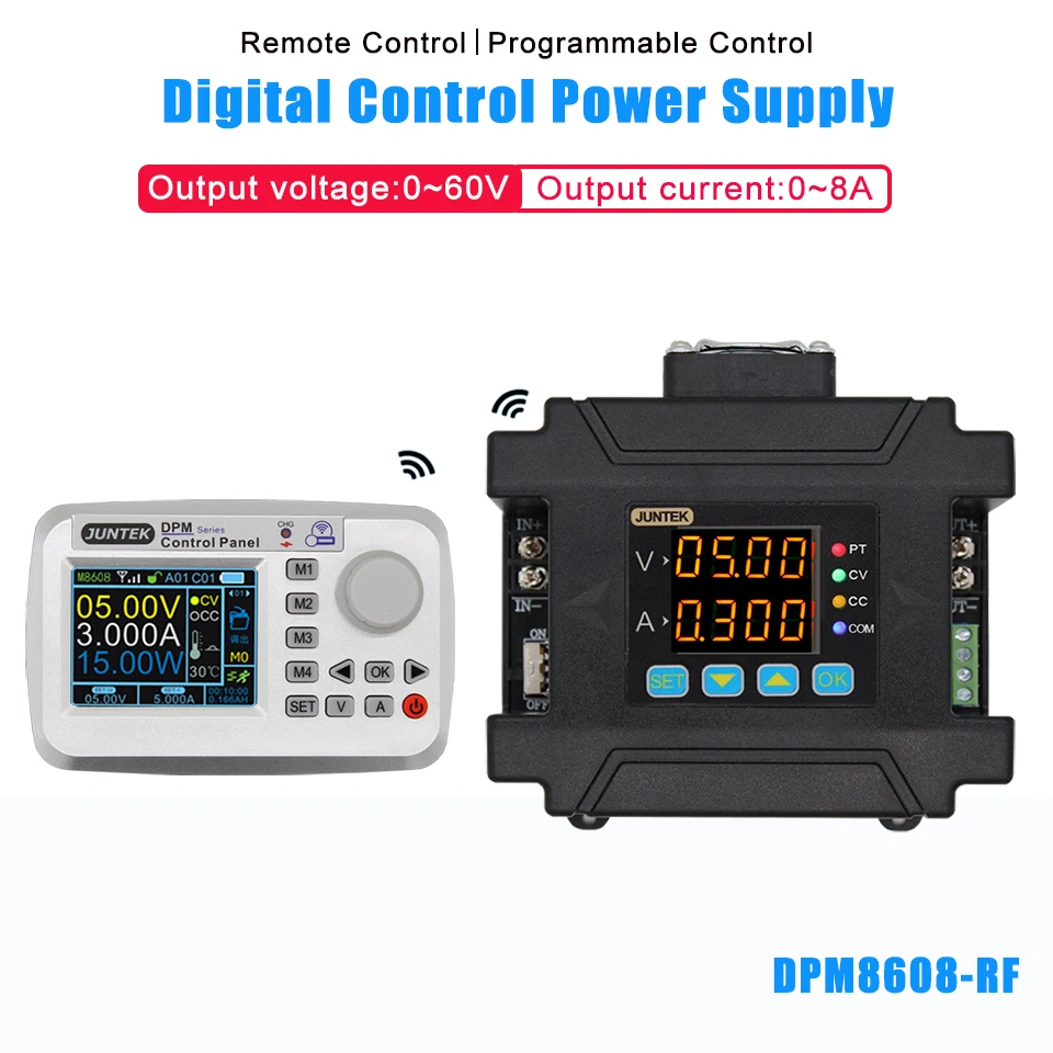 DPM8608 60V8A Stałe napięcie prądu DC-DC Komunikacja obniżająca napięcie Zasilacz konwerter napięcia buck Woltomierz LCD