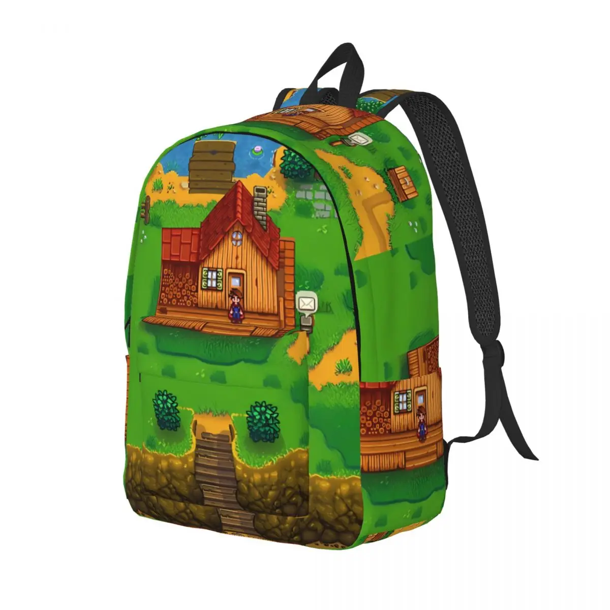 Birthday Game Sturdy Shoulder Storage Bag Stardew Valley New Grils Rucksack Weekend Picnic