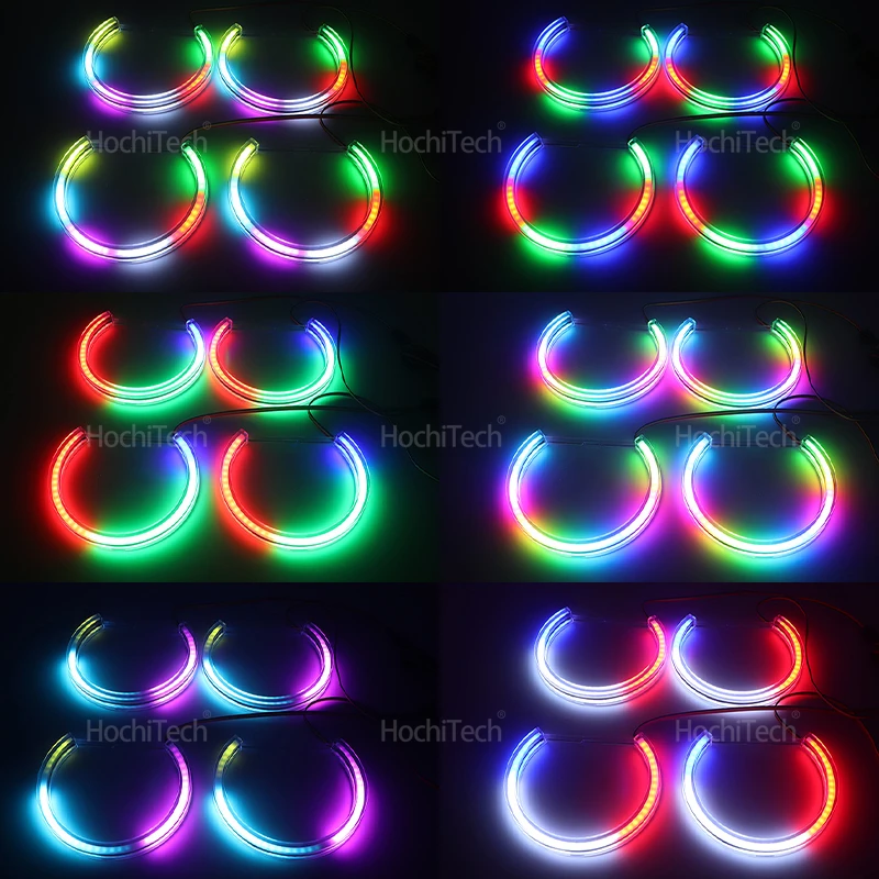 APP Dynamic Angel Eyes Rings Light DRL with Turn Signal Light for BMW 3 5 7 Series E36 E46 E39 E38 728i 740d 325i 328i 740i 730d view 5