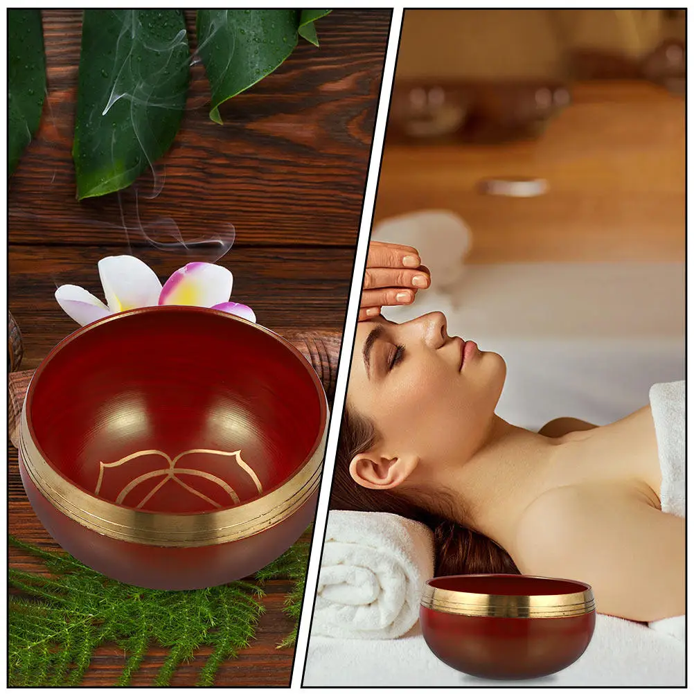 

Набор медных поющих чаш: тибетская чаша для медитации, инструмент для звукотерапии и релаксации, декор для дома, духовный подарок