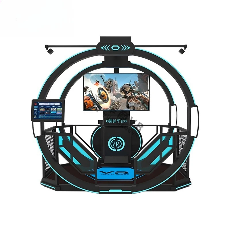 New 9D VR Space Walking Platform Indoor Roller Coaster for Shopping Malls and Playhouses Made of Fiberglass and Metal Customized