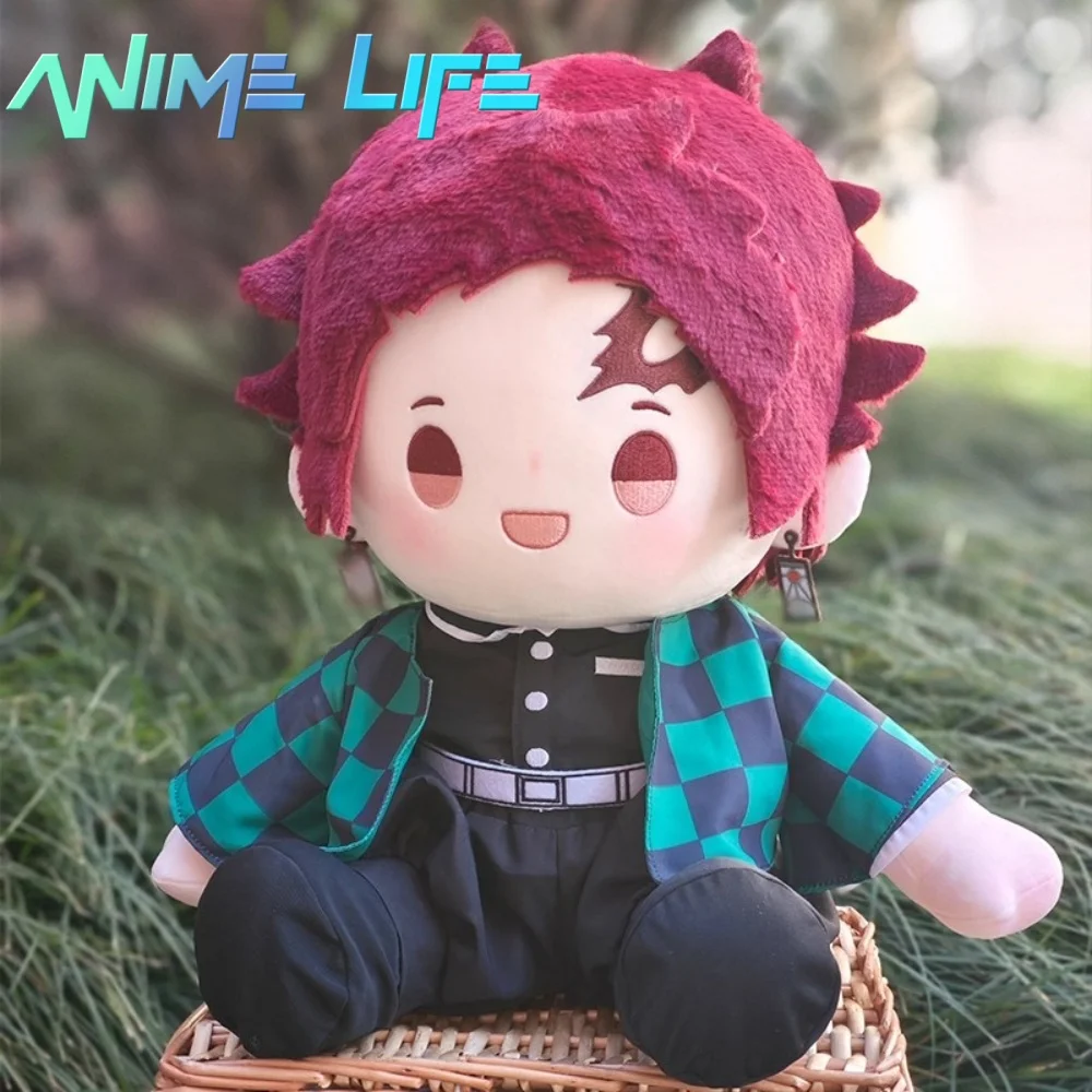 

Плюшевая популярная аниме Камадо Танджиро 40 см кукла игрушка сидячая одежда для тела костюм нарядная игра подушка косплей