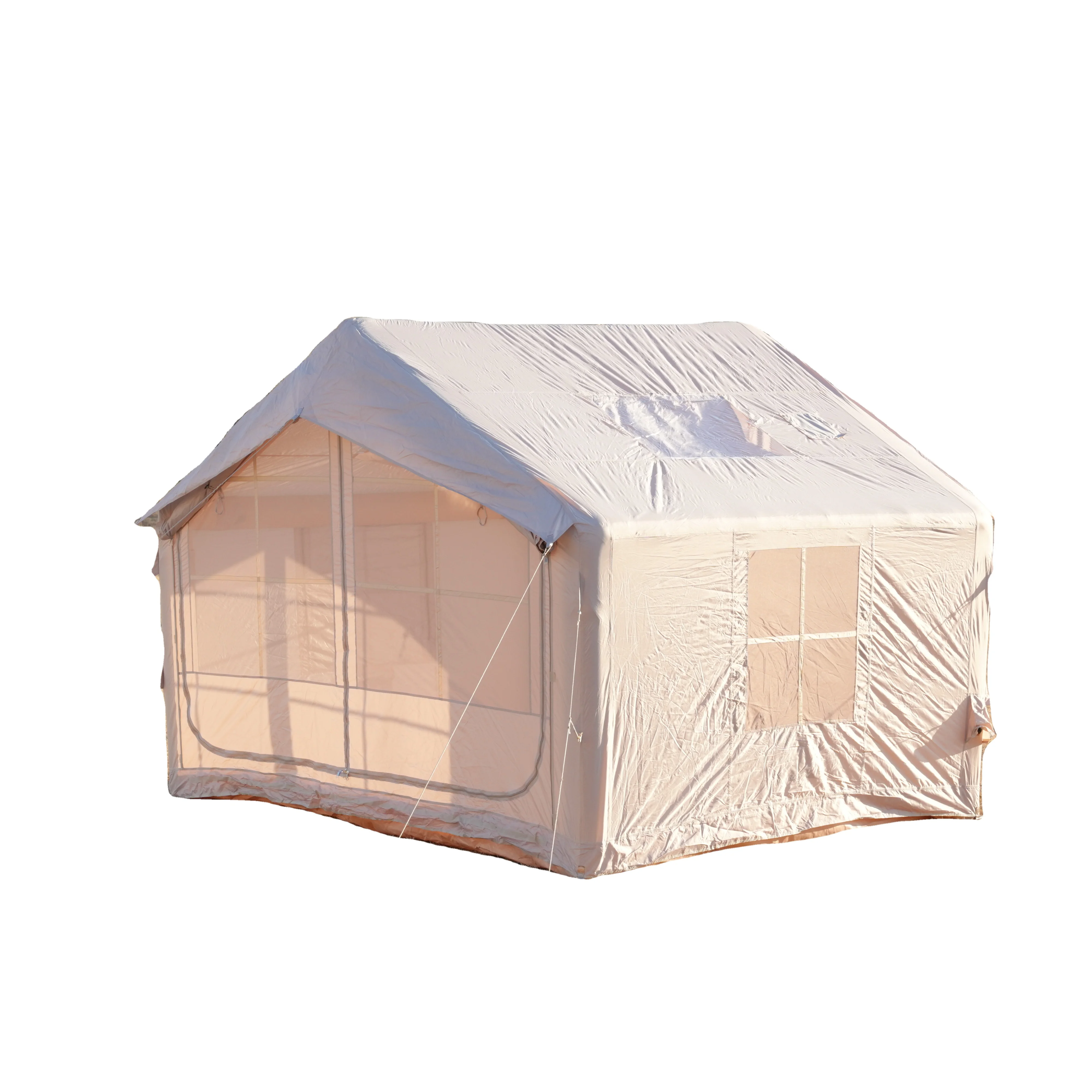 

Hot sale 4-Person 7.5 Sqm 420D Oxford PVC Inflatable Air Camping Tent One Bedroom Outdoor Glamping tent for family