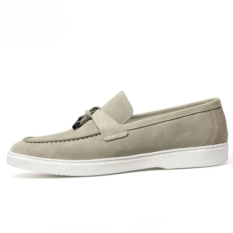 Leather Midsole Tassel Loafers Shoes for Men's Genuine Leather Hand Sewn Comfortable Breathable casual Flat Heel Bean Bean Shoes