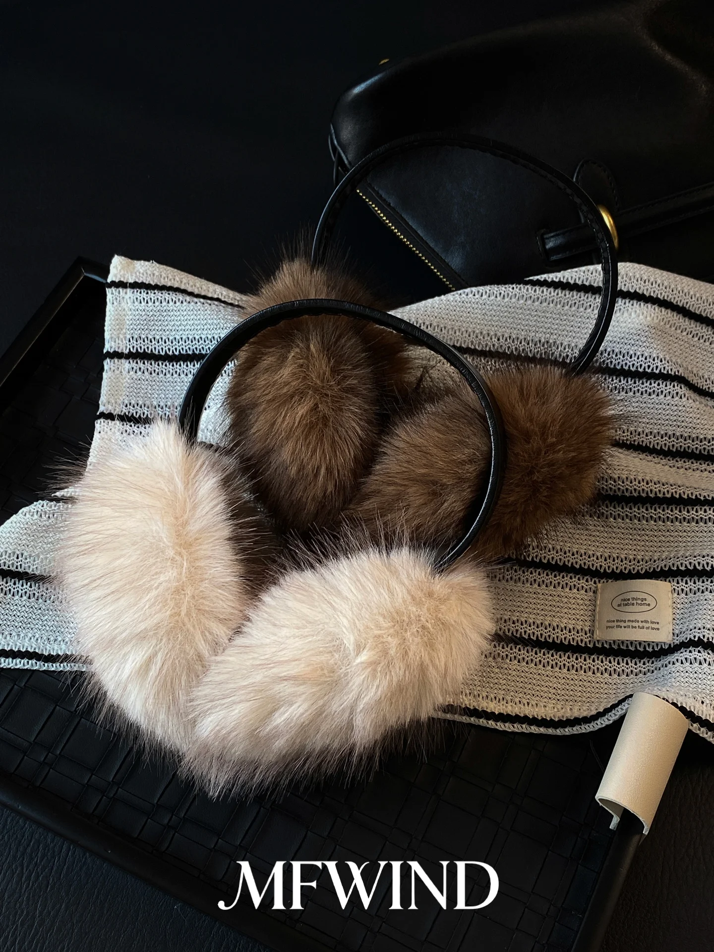 fashion-pu-leather-pole-fur-ear-muffs-women's-winter-large-size-ear-protection-cold-proof-ear-covers