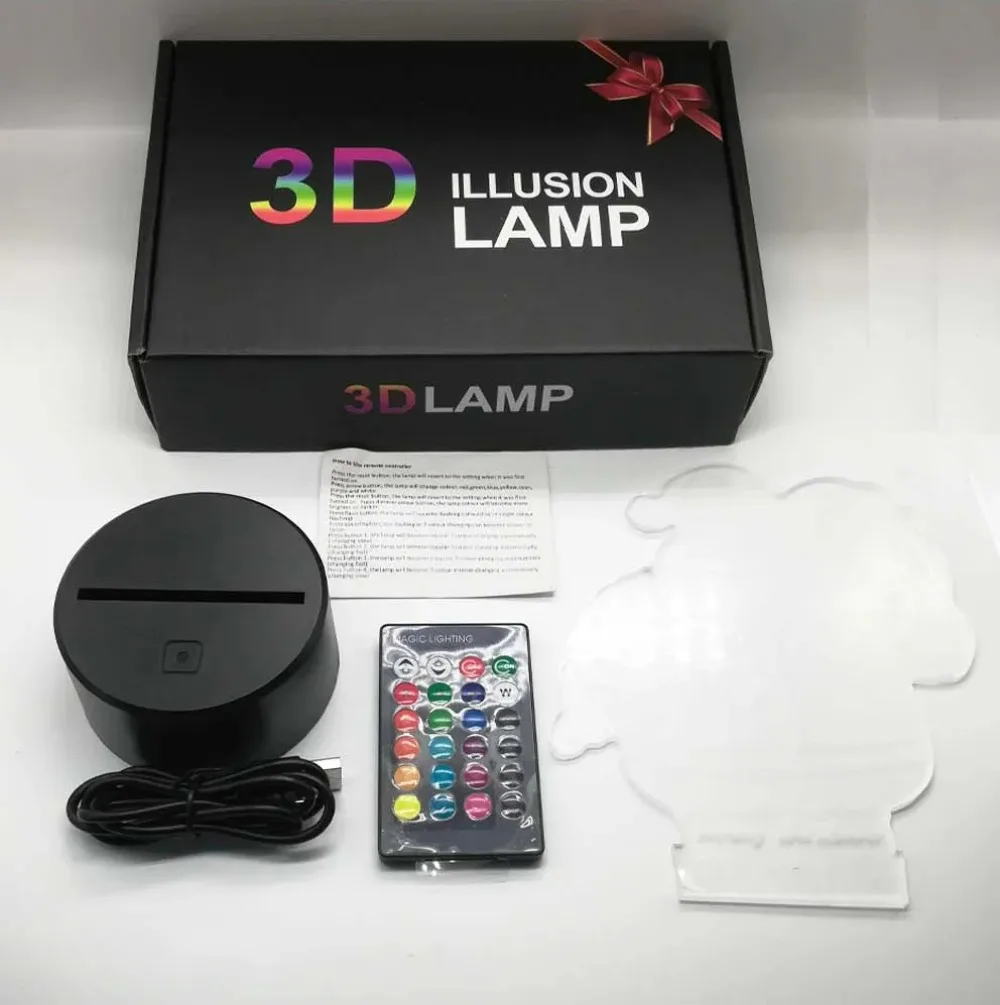 Nighdn-3D Lâmpada de Voleibol Acrílico para Crianças, Luz Noturna, Lâmpada De Dormir, Nightlight LED, Decoração Do Quarto, Presente, 7 Cores