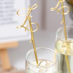 Personalized Drink Stirrers Stir Stick Cocktail Swizzle Sticks Custom Picks Name Card Wedding Decor Party Gift 15CM