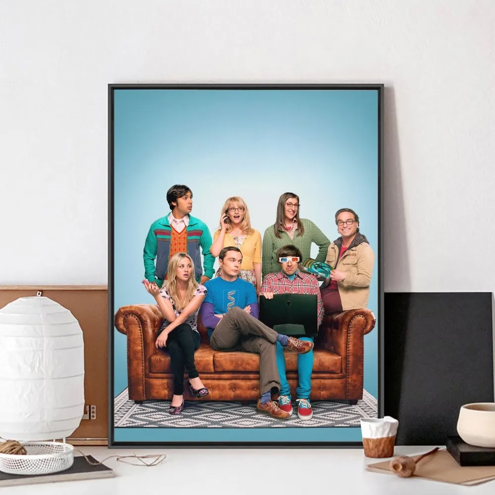 The Big Bang Theory Classic Tv No Framed Poster Kraft Club Bar Paper Vintage Poster Wall Art Painting Bedroom Study Stickers