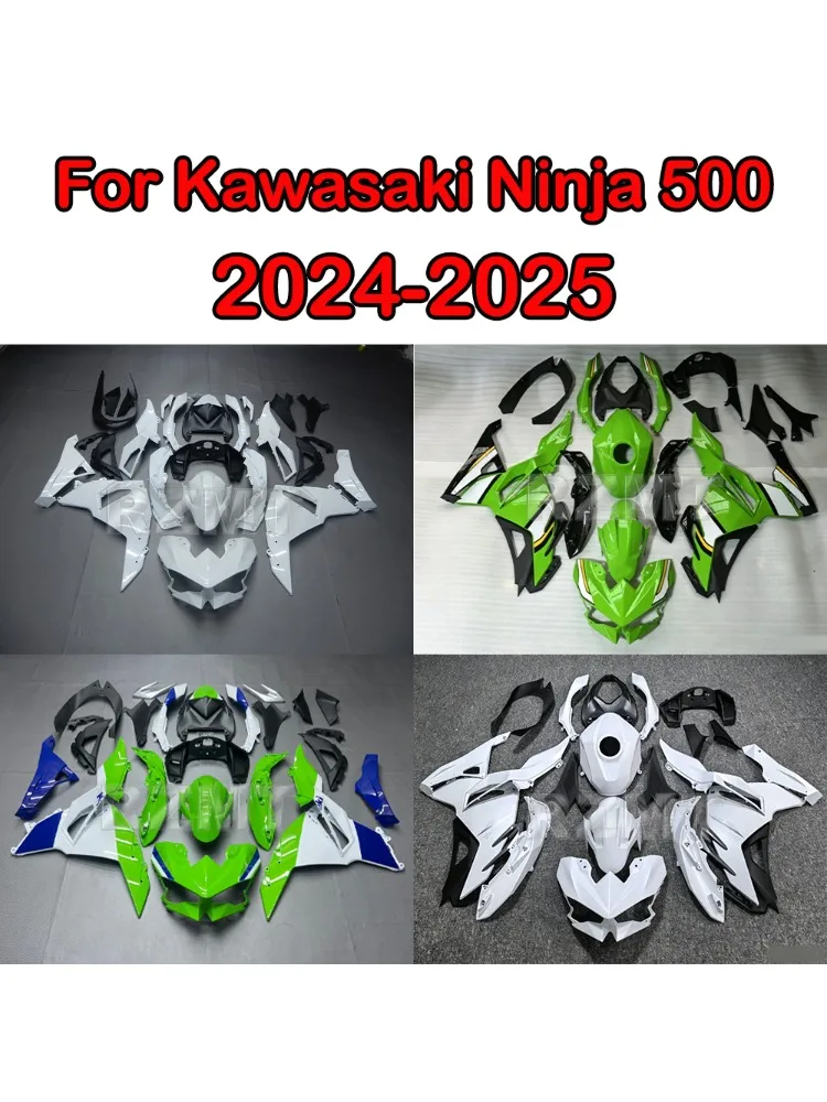 Für Kawasaki Ninja 500 2024-25 EX500 2024-2026 Motorrad-Verkleidungssatz Karosserie-Kit Kunststoff-Zubehör ABS-Spritzguss-Karosserie RZMT