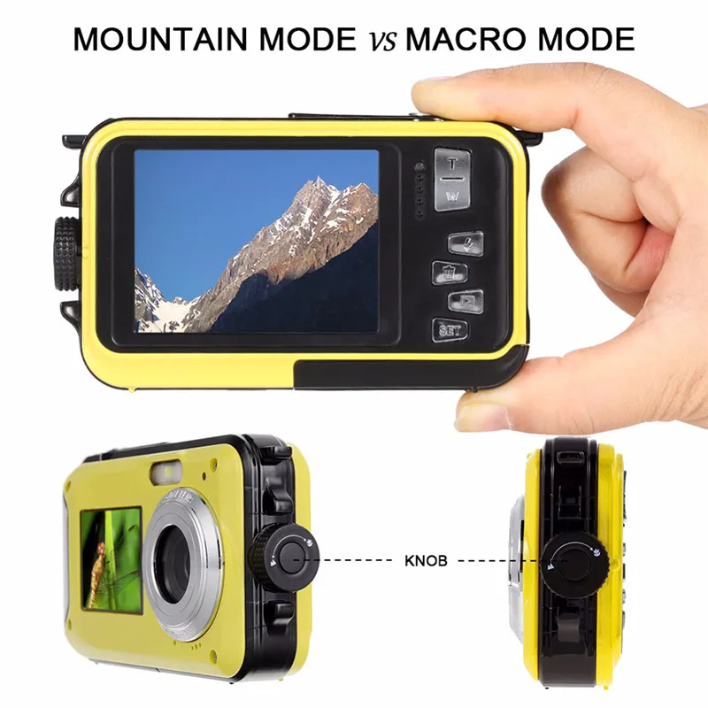 

48 Million Pixel Dual-Screen Underwater Waterproof High-definition Digital Camera Point-and-shoot Digital Camera Vlog Camera