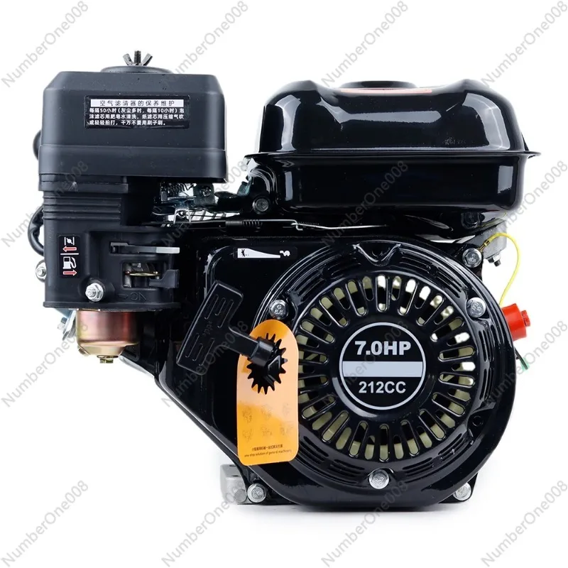 6.5Hp 168F-1 Gasoline Micro Engine 4Kw Four-Stroke Small Power Accessories 196Cc Flat Key Shaft Engine Structure