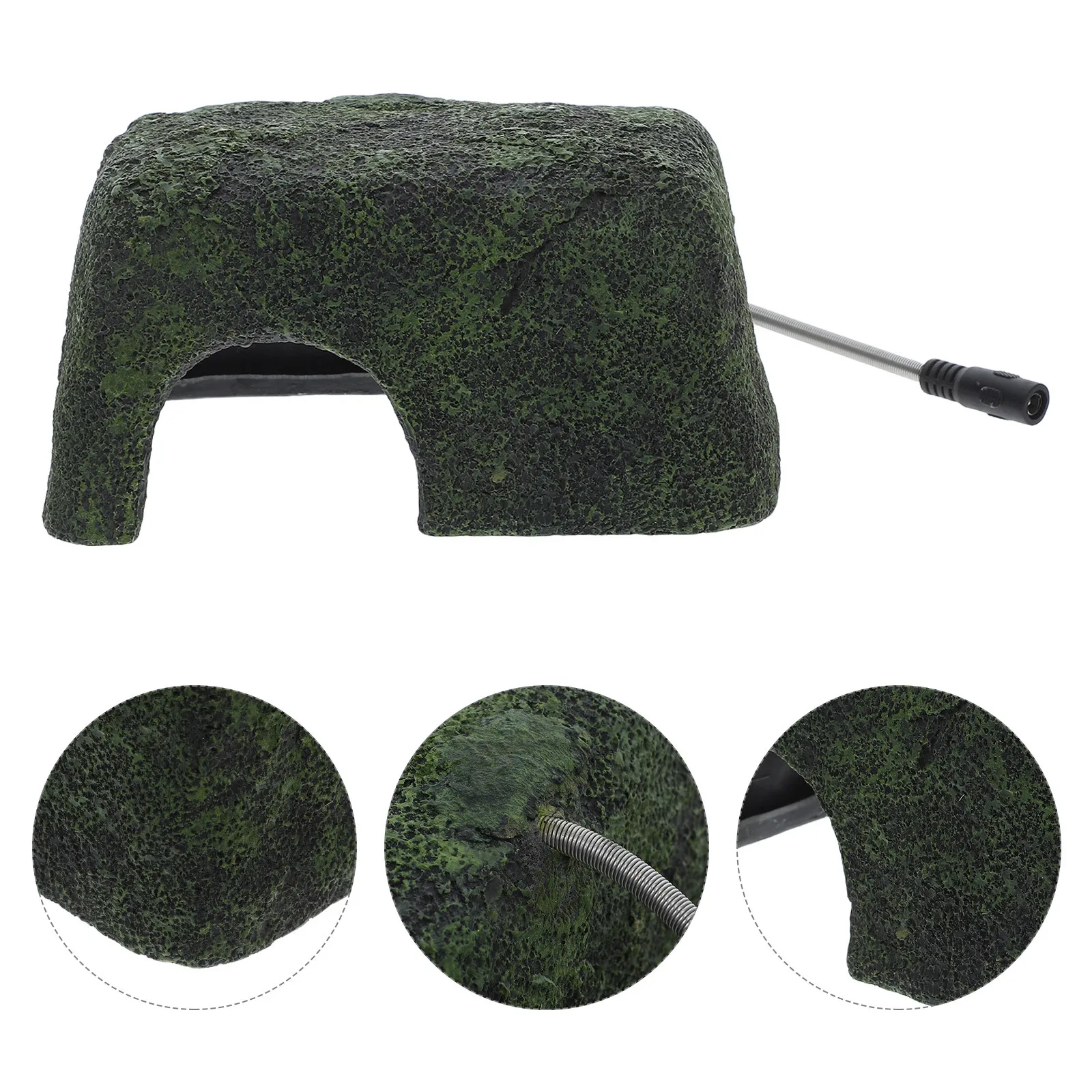 

Heated Reptile Rock Cave For Small Reptiles Warm Shelter Simulation Hideout Turtle Aquarium Corner Cave Reptile Heating