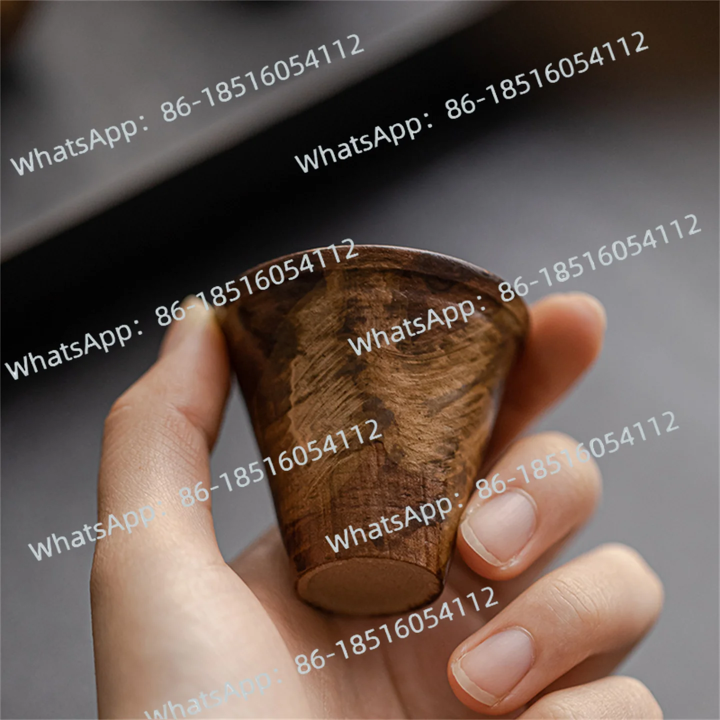 Coarse pottery tea cup Japanese-style wabi-sabi tea cup powder reference retro handmade single cup kung fu tea set