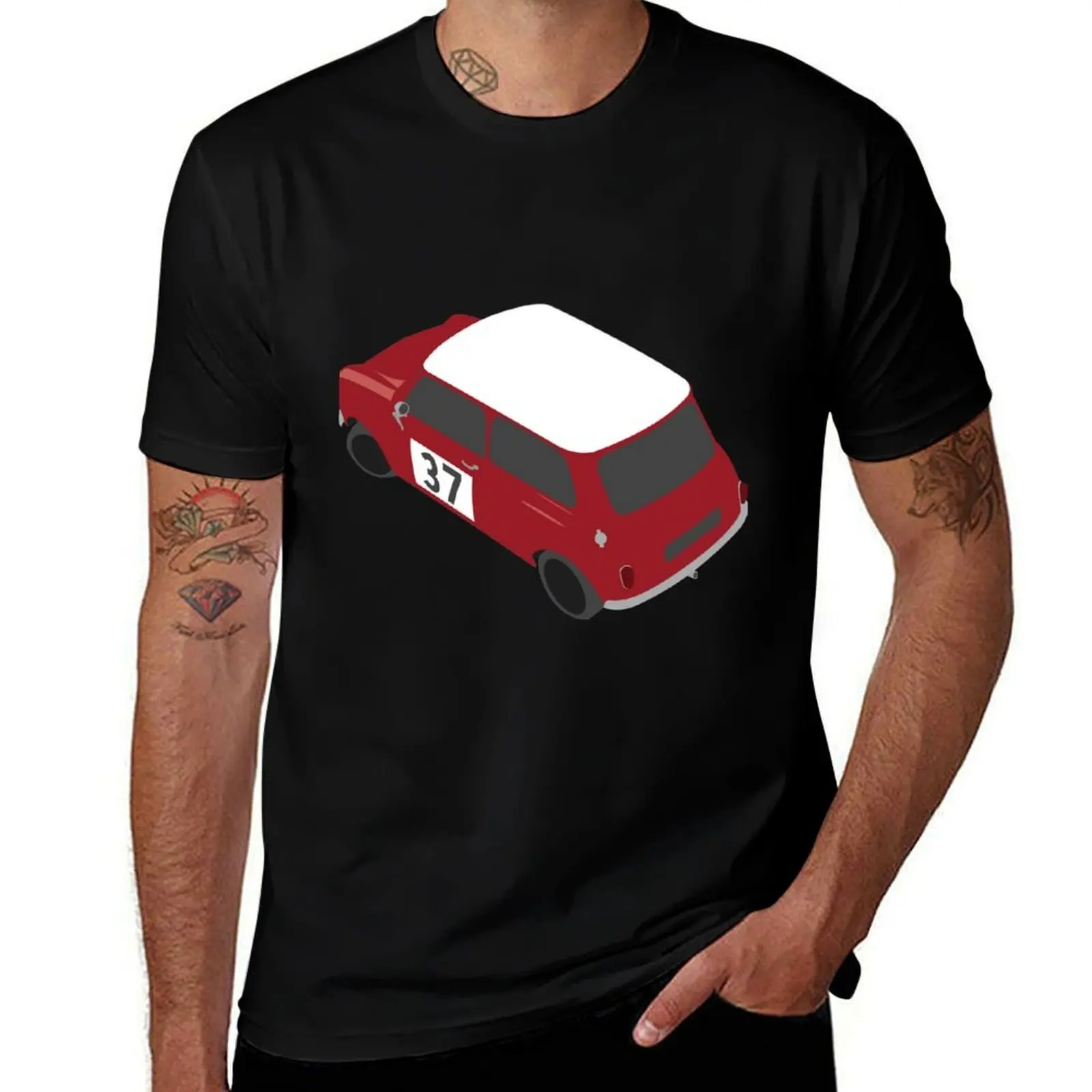 Austin Mini Cooper Rally Car T-Shirt Casual Fashion Print Tee Top T-Shirt