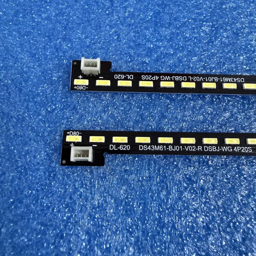 LED backlight strip(2) for VA43L11 L430LCS DU430FHM-NNO DS43M61BJ01V01-L DS43M61-BJ01-V01-R