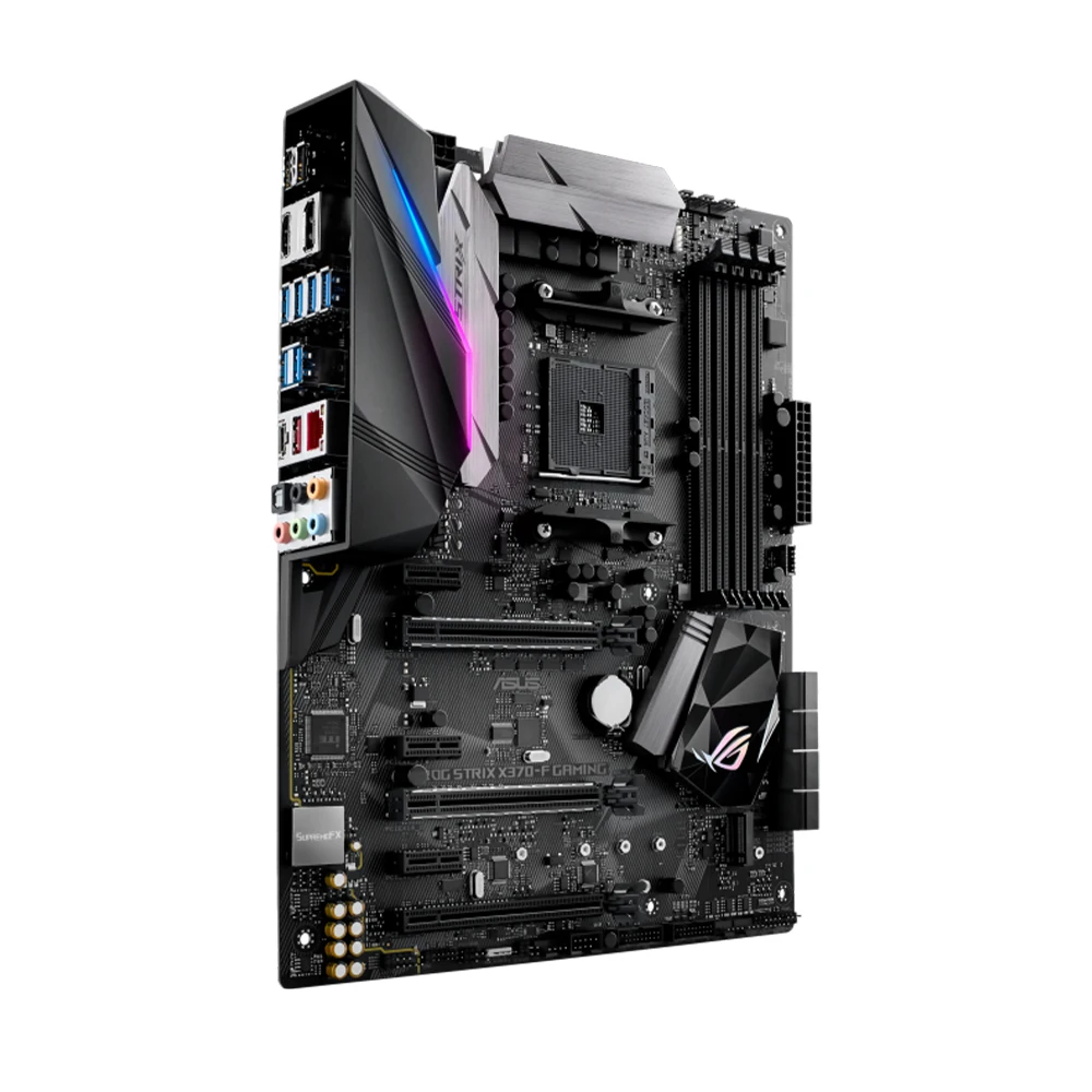 Imagem -05 - Asus-placa-mãe Rog Strix X370 X370-f Jogos para Ryzen 5700x 5700x3d 5800x3d Am4 Ryzen 5600 5600g 5500 3600