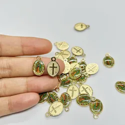 30pcs Catholic Our Lady of Guadalupe Small Cute Virgin Mary Bracelet Accessories for DIY Jewelry Making