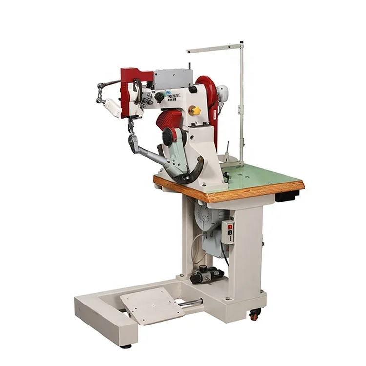 Single/Double needle swing arm side-shoe Stitching Machines Industrial Moccasin Upper Pattern Sewing Machine