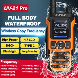 BAOFENG UV-21 Pro V2 Portable Long Range Walkie Talkie Wireless Copy Frequency Two Way Radios UV21 Pro V2 Communication Radios